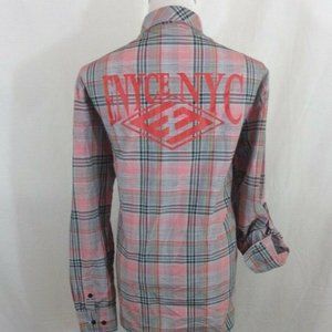 Enyce Mens Button Front Log Plaid ShirT 2xl